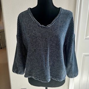 Madewell Womens Medium 100% cotton striped top